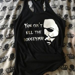 Halloween, Michael myers, horror, goth, racerback Tank top